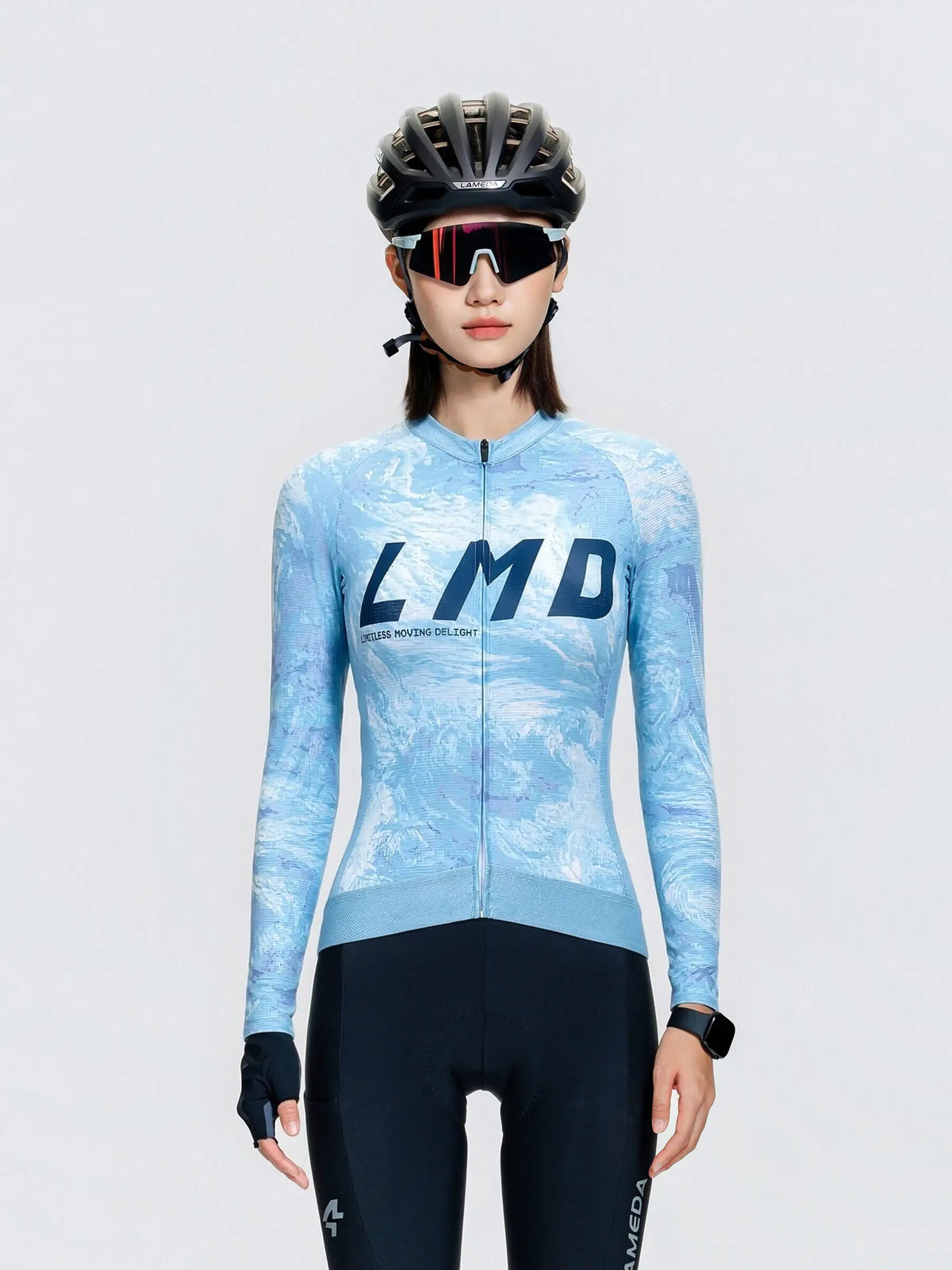 Unisex Cycling Jersey LS - Sky - Pre - Order