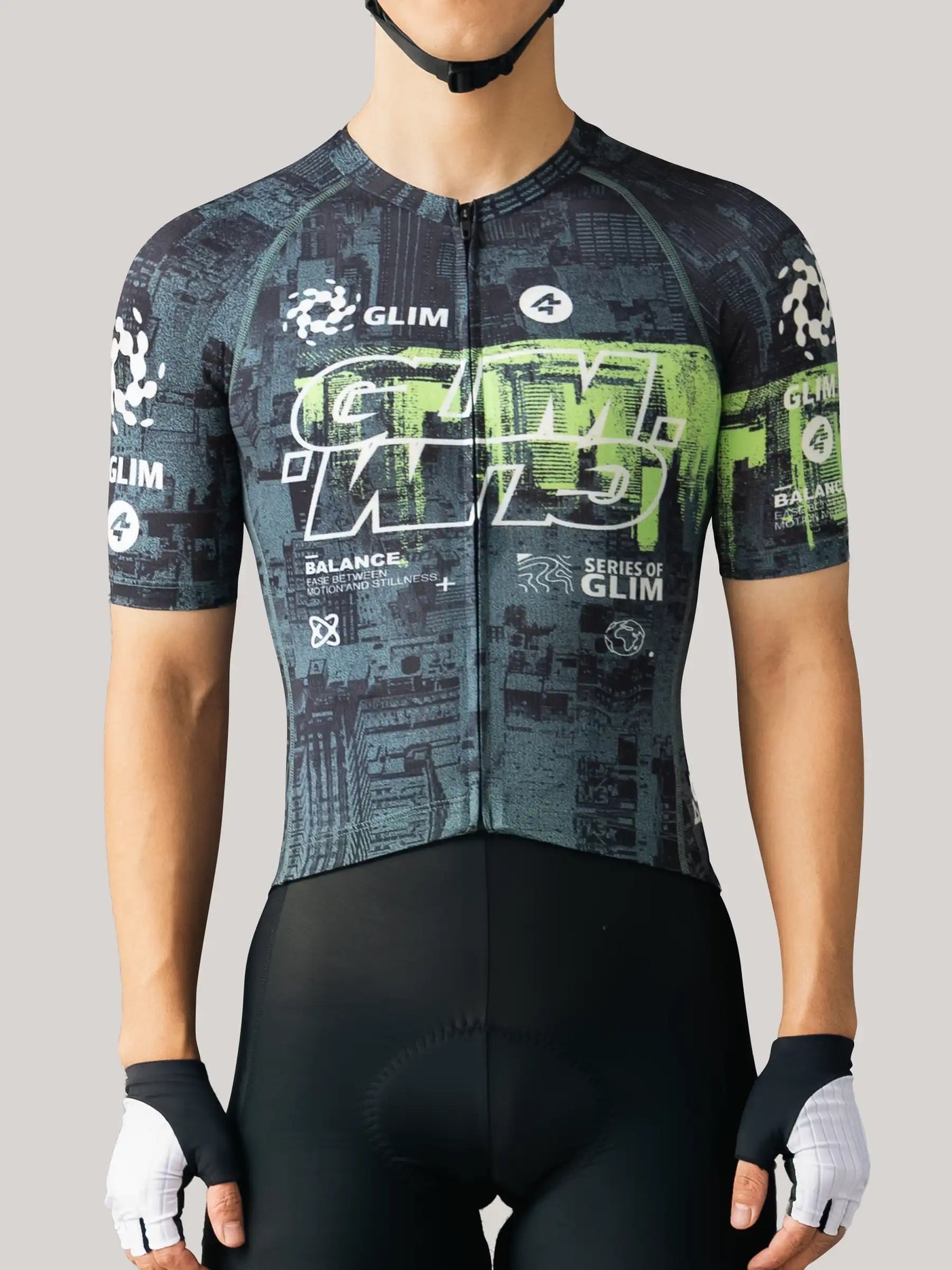 Glimscape Mens Cycling Jersey - Black