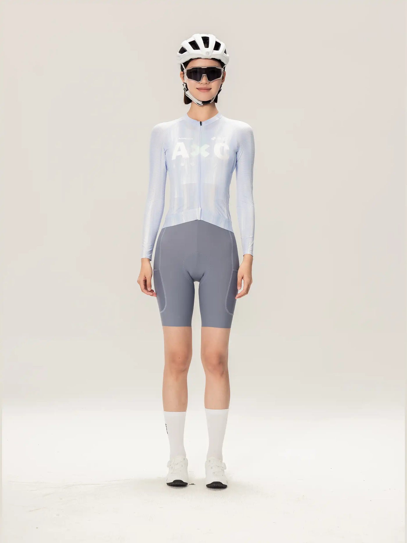 A*C Unisex Cykeltröja LS - Ispurpur