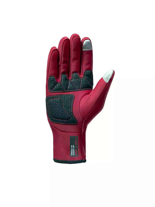 6097 Fleeced Bike Gloves - Red