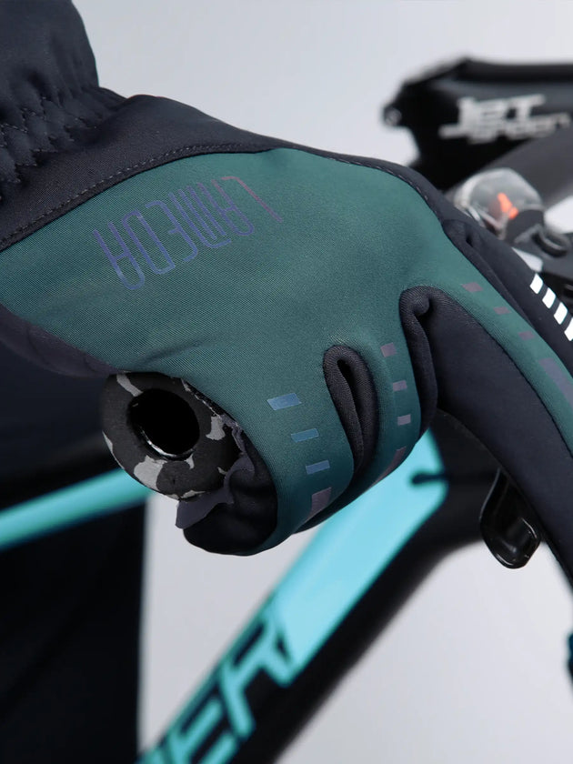 6098 Thermal Bike Gloves - Green