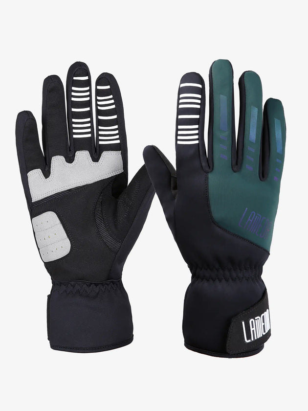 6098 Thermal Bike Gloves - Green