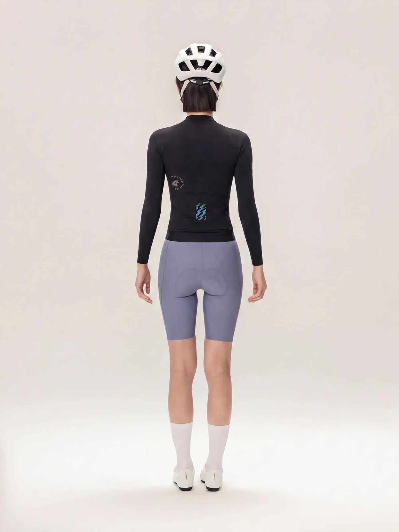 Ethereal långärmad damcykeltröja - Svart
