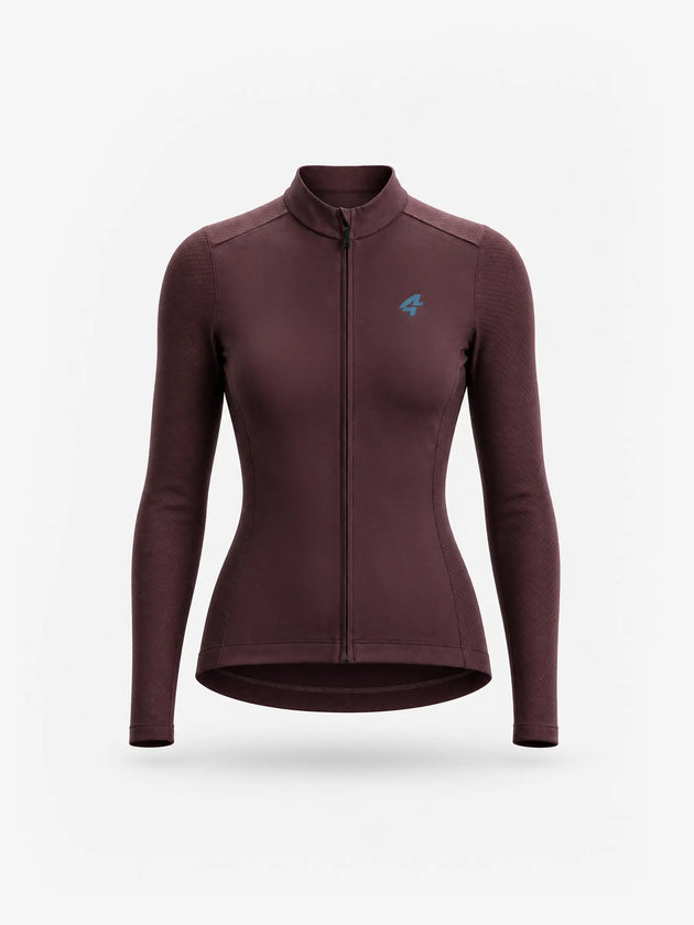 Women's 8848 Lightweight Thermal Cycling Jersey - Brown