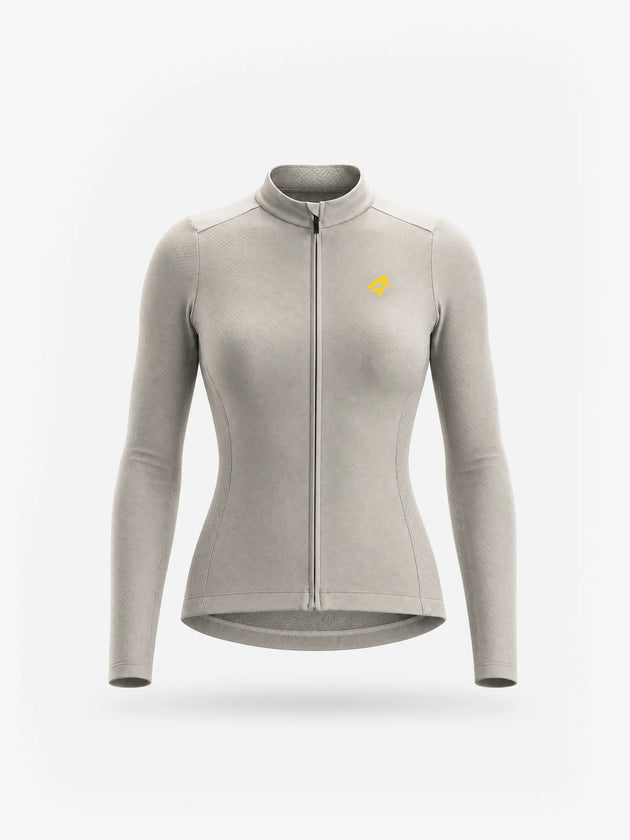 Women's 8848 Lightweight Thermal Cycling Jersey - Gravel Gray