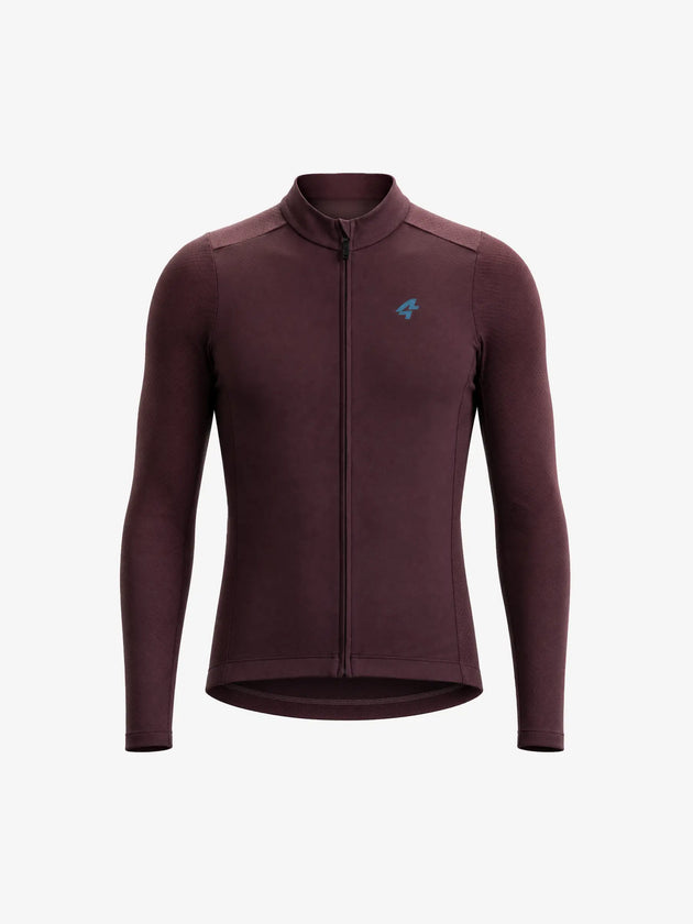 8848 Men's Lightweight Thermal Cycling Jersey - Brown