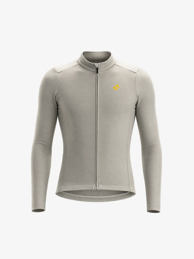 8848 Men's Lightweight Thermal Cycling Jersey - Gravel Gray