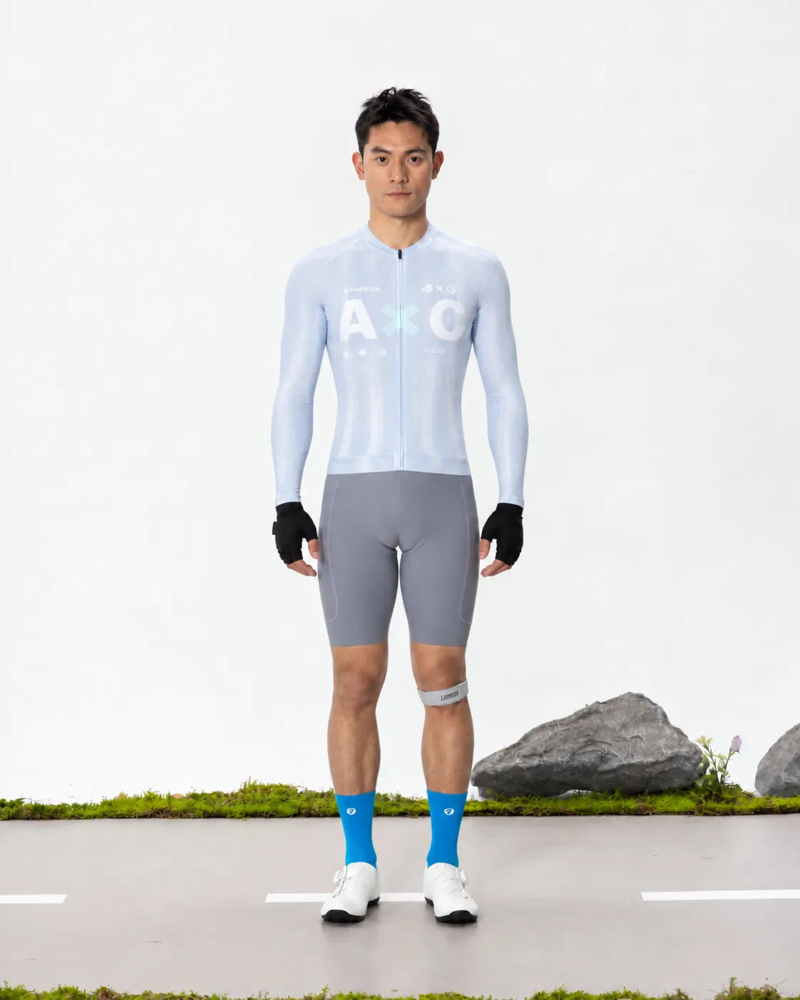 A*C Mens Cycling Jersey LS - Ice Purple