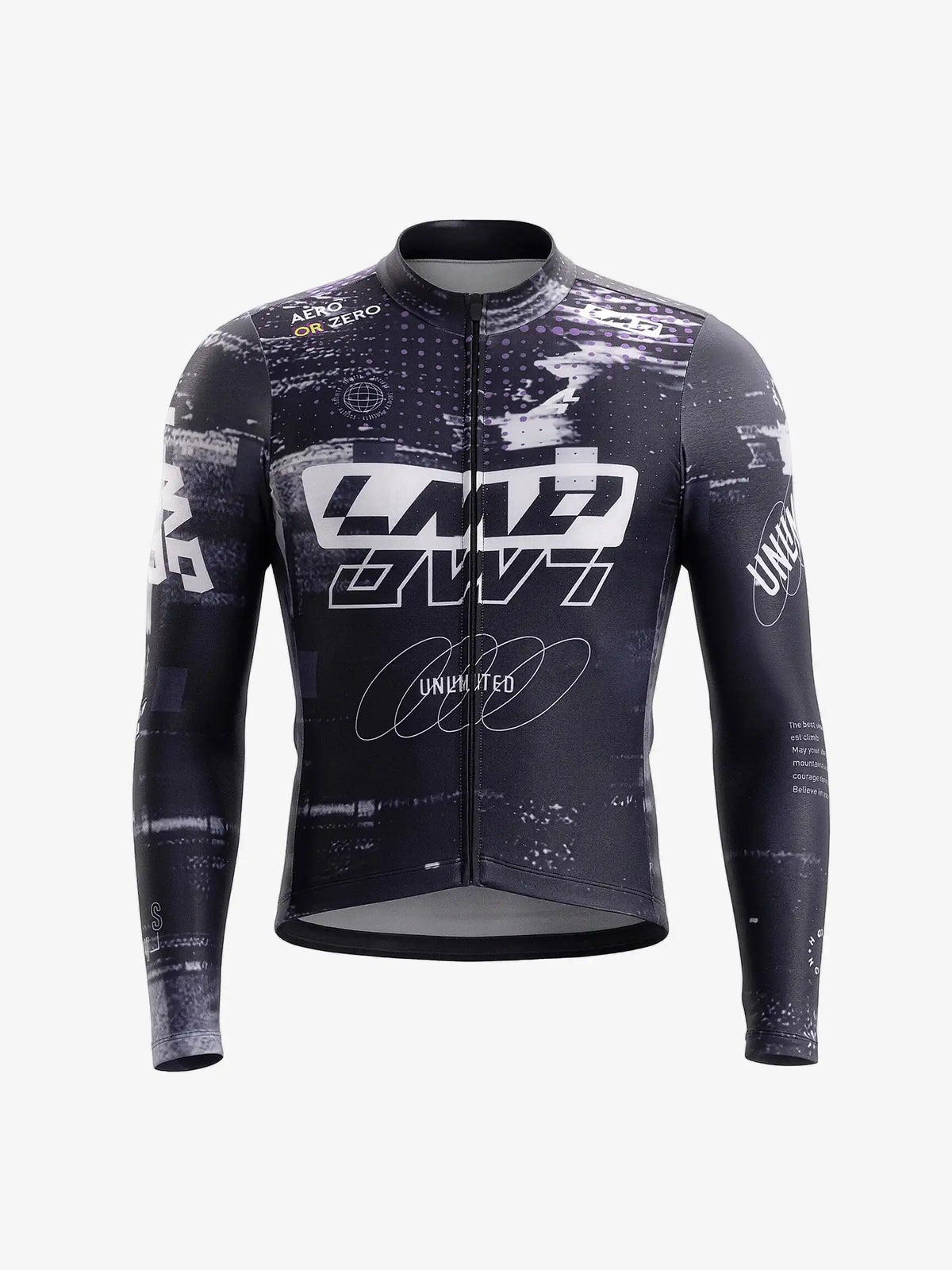 Phantom Men's Thermal Fleece Cycling Jersey - Violet Obsidian