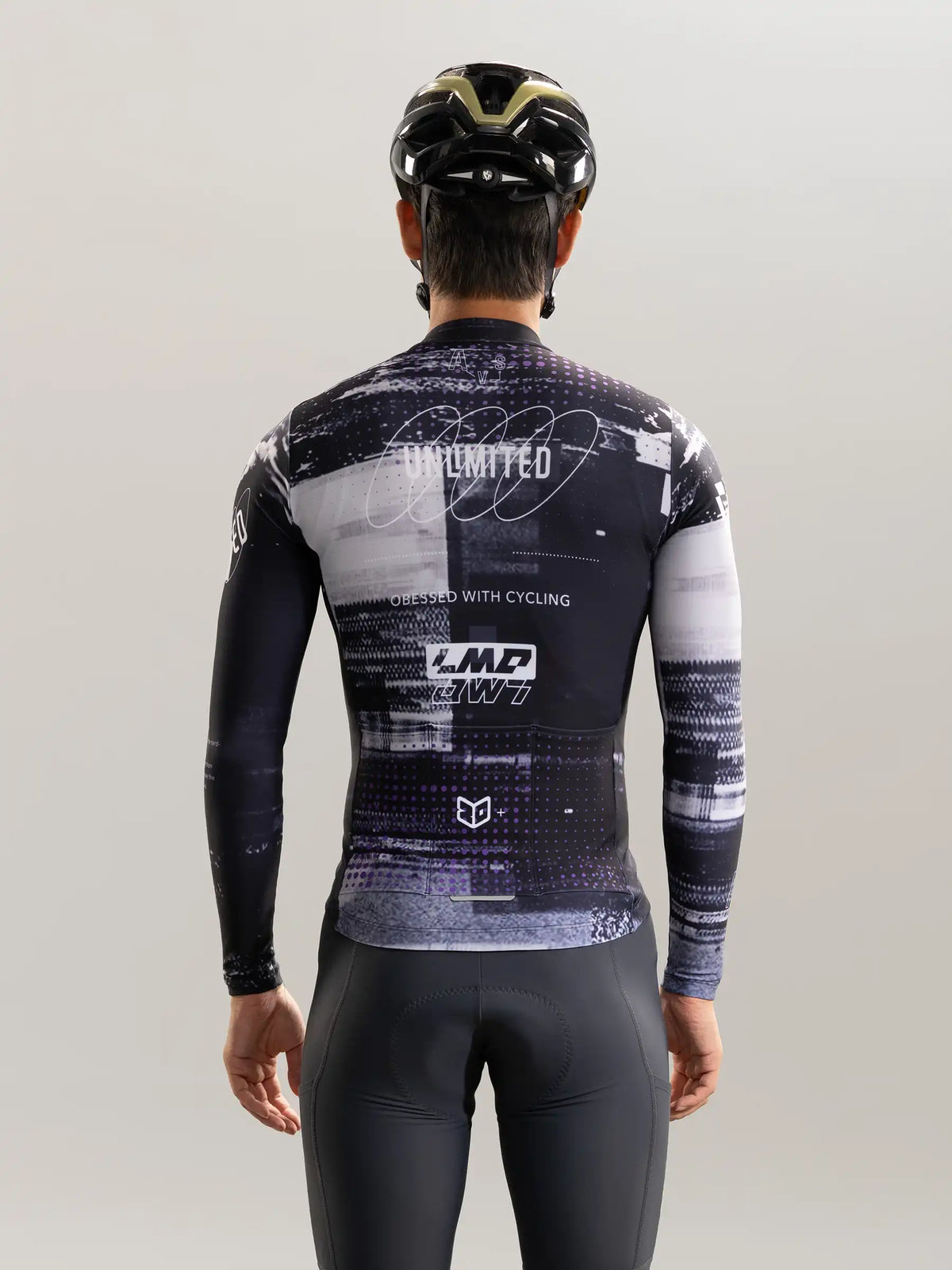 Phantom Men's Thermal Fleece Cycling Jersey - Violet Obsidian