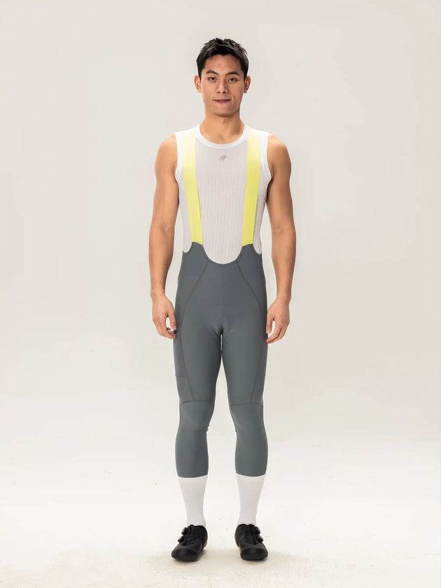 Lameda 21st Anniv. Special Men's Bib Tights - Gray Green Pro