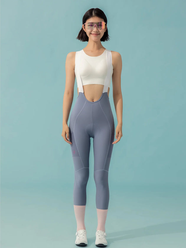 Lameda 21st Anniv. Special Women's Bib Tights -Gray
