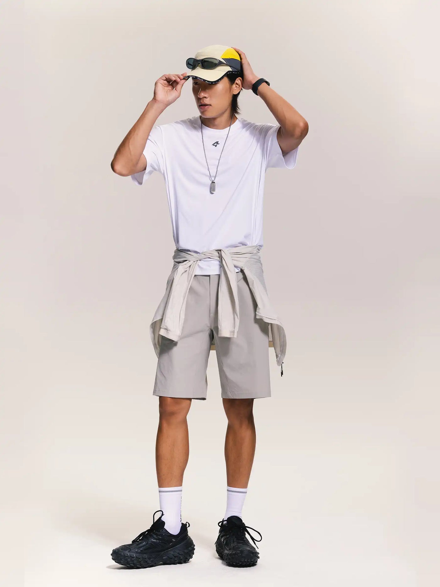 Glide Herens Wielershort - Grijs Groen