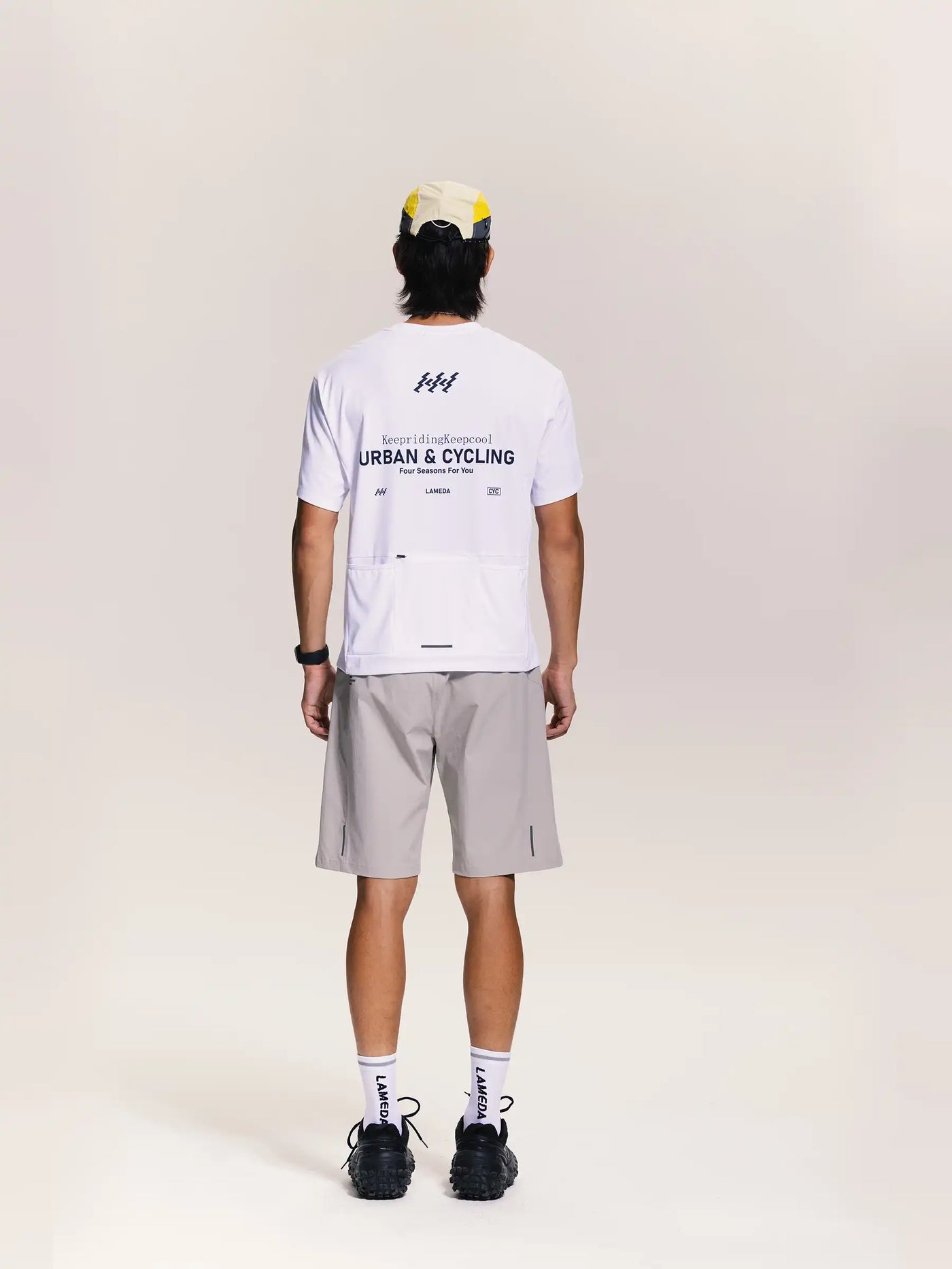 Glide Herens Wielershort - Grijs Groen