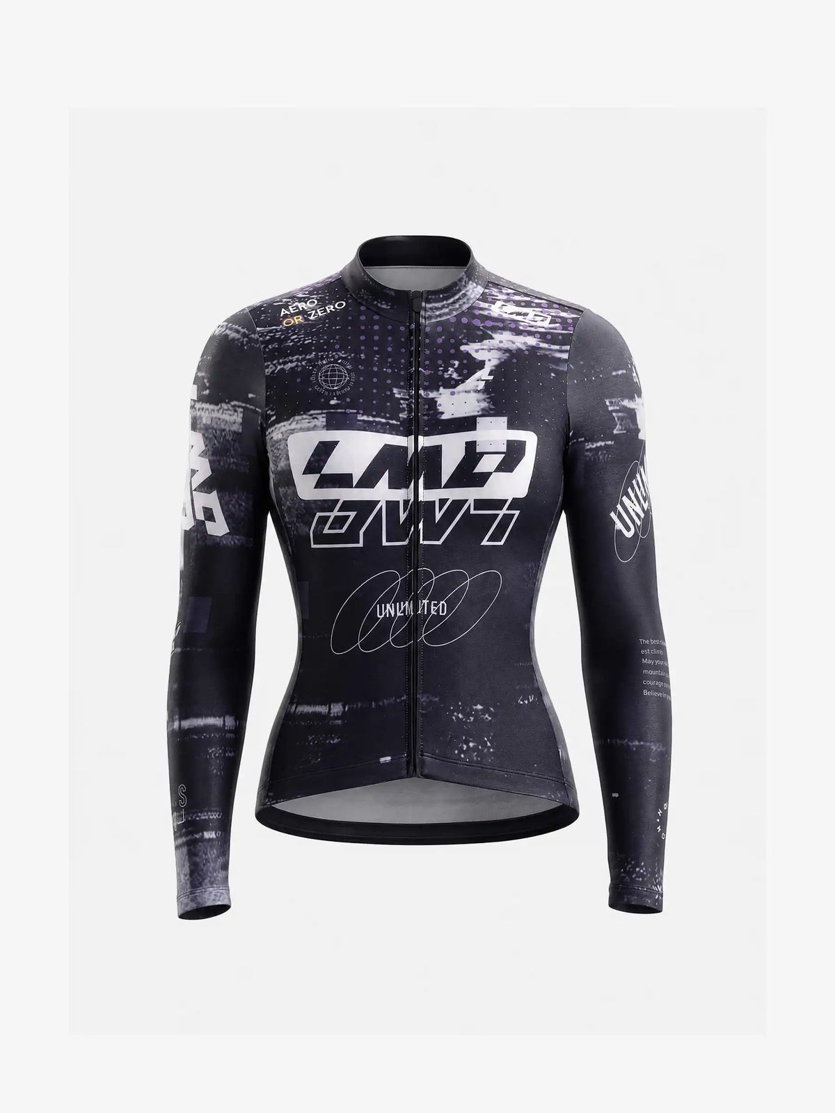 Phantom Women's Thermal Fleece Cycling Jersey - Violet Obsidian