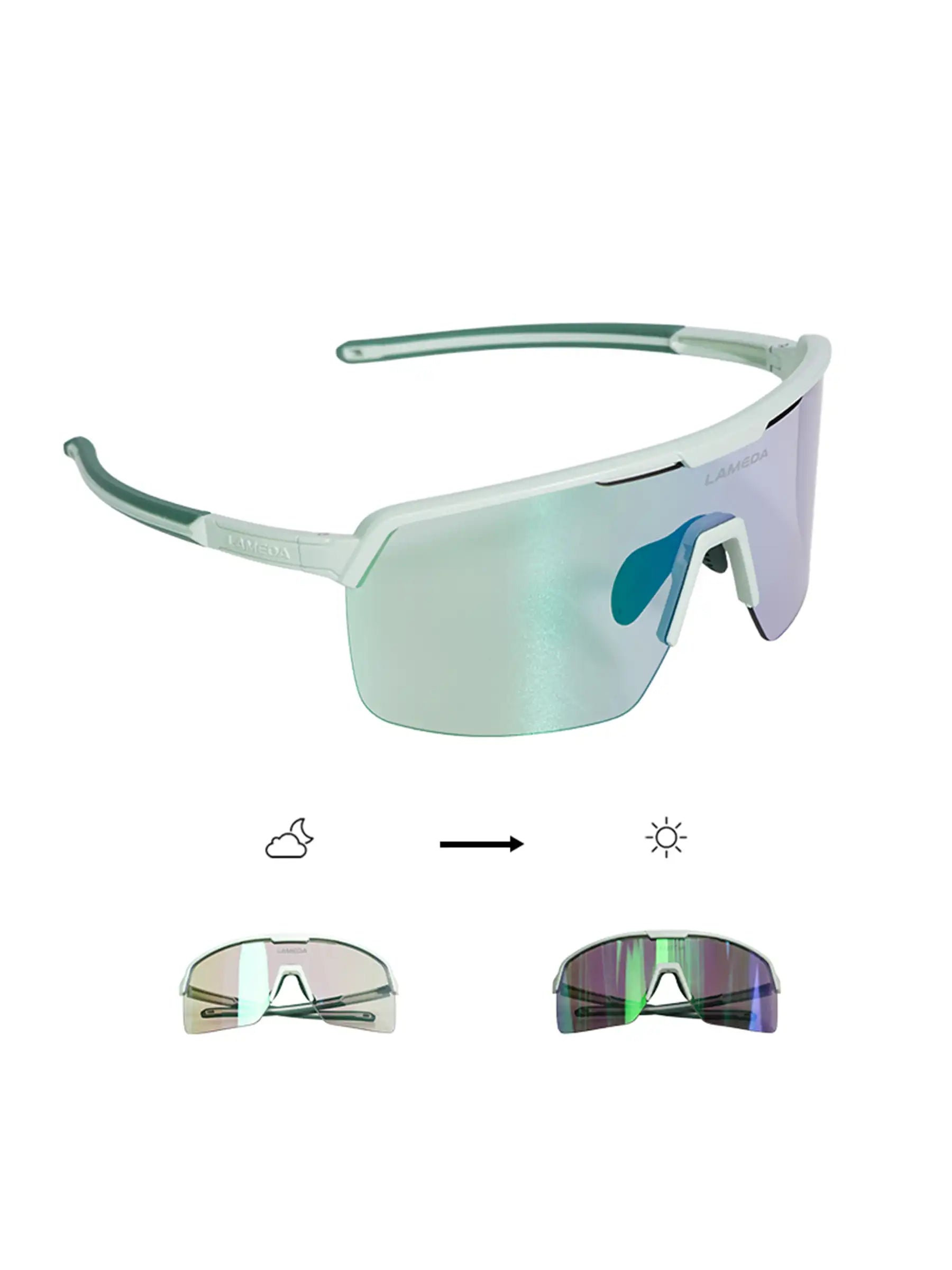 LAMEDA Radsport- & Laufsonnenbrille – Polarisiert/Photochrom – Lameda