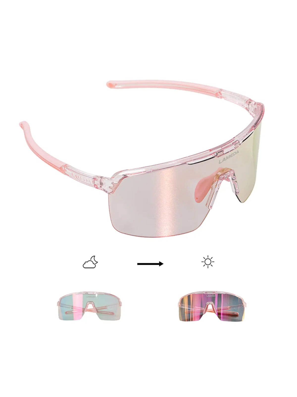 Photochromic Cycling Sunglasses LS350 Air - Pink