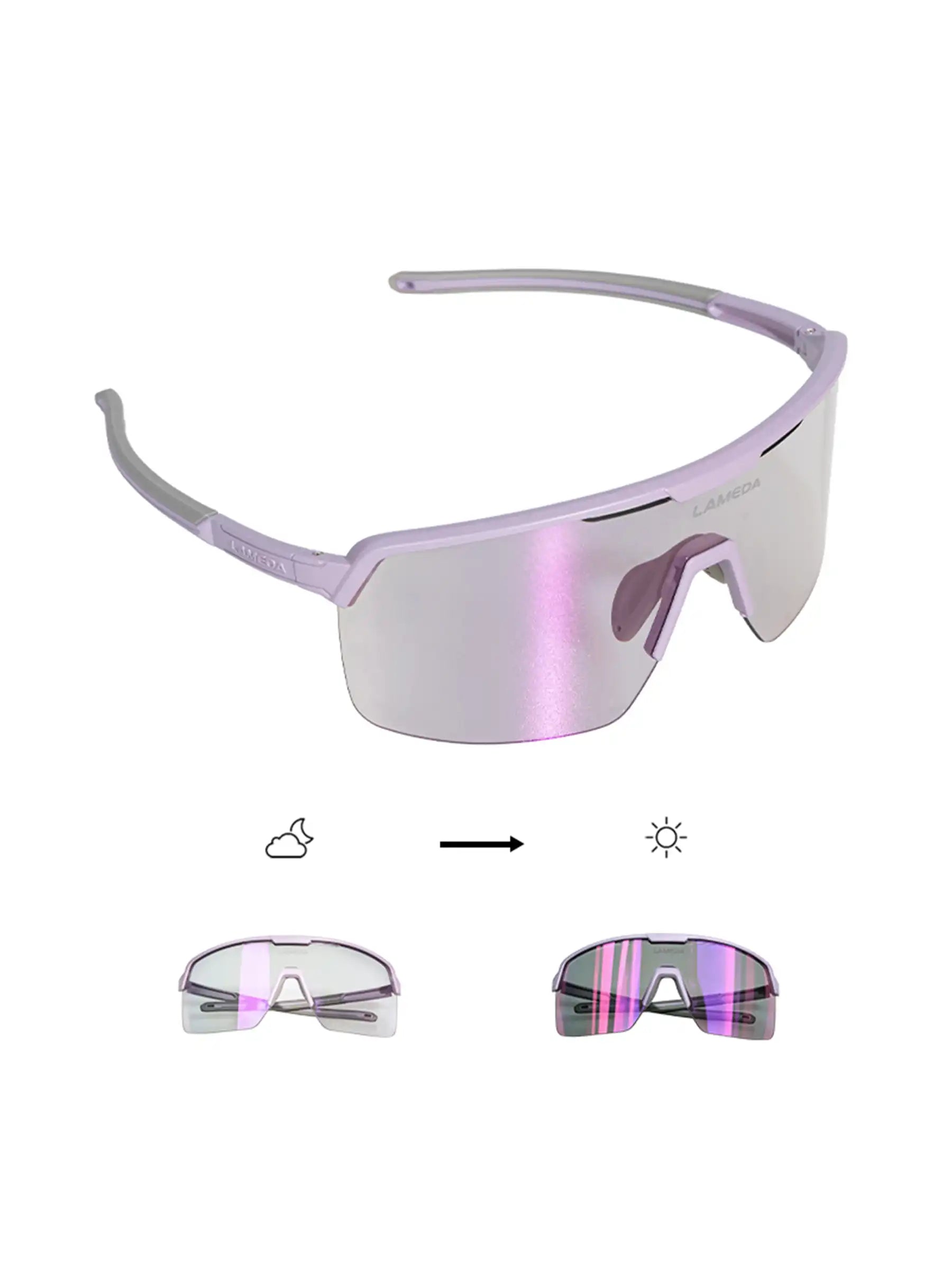 LAMEDA Radsport- & Laufsonnenbrille – Polarisiert/Photochrom – Lameda