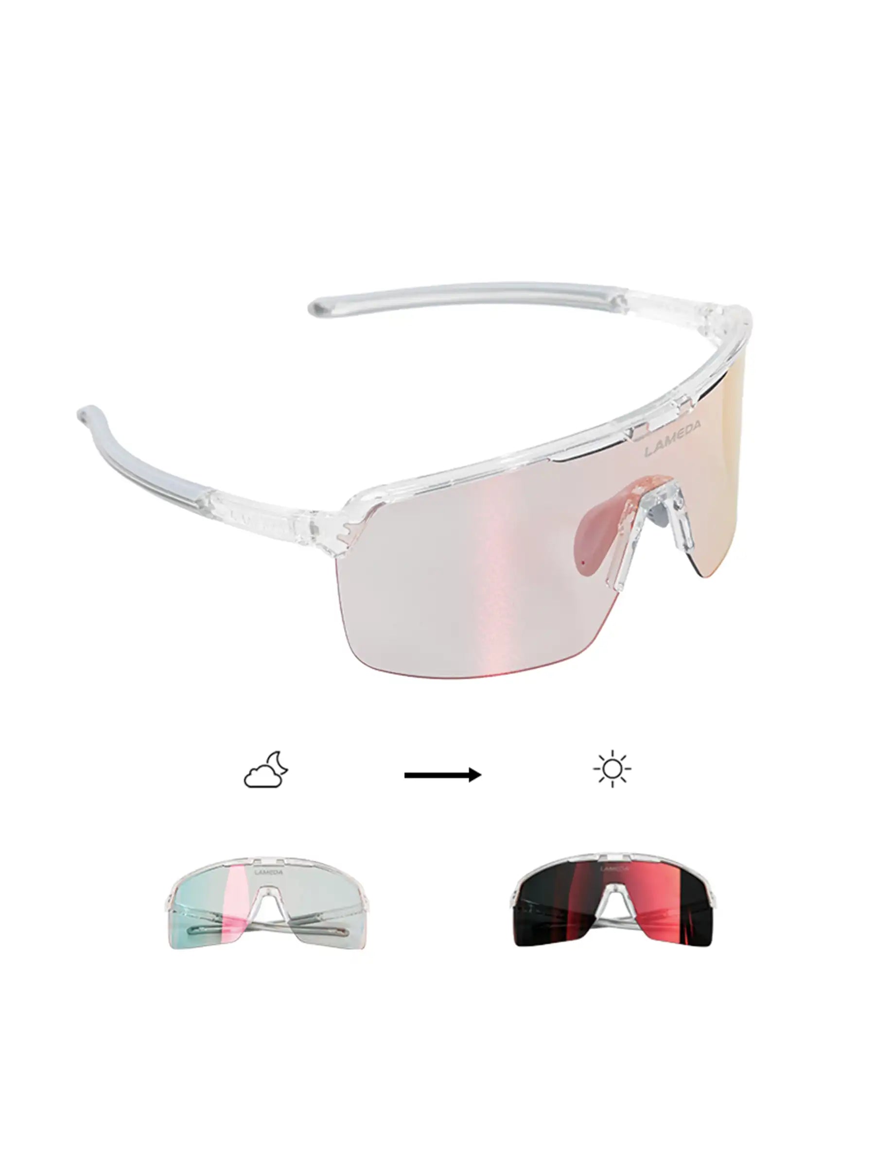LAMEDA Radsport- & Laufsonnenbrille – Polarisiert/Photochrom – Lameda