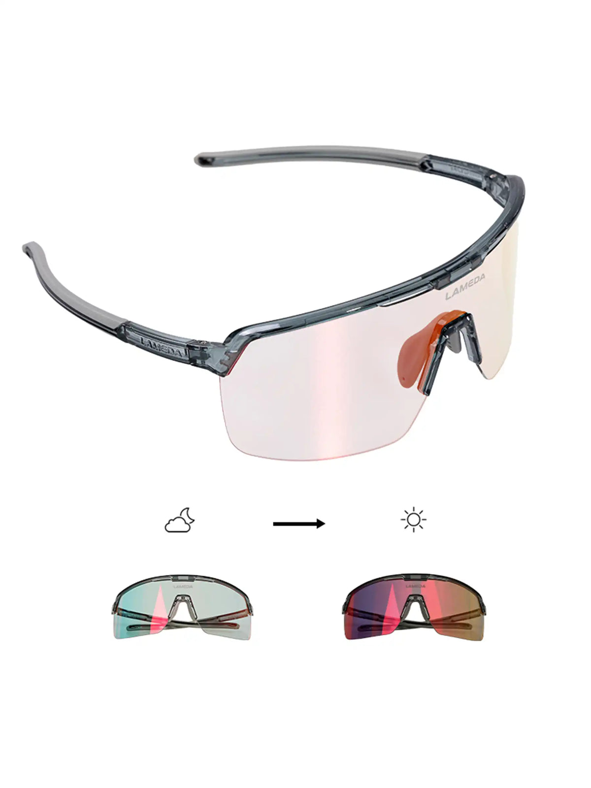 Photochromic Cycling Sunglasses LS350 Air - Black