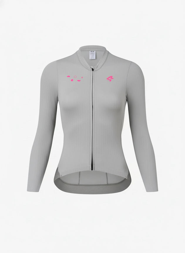 Maillot de Manga Larga Roam para Mujer - Gris Claro