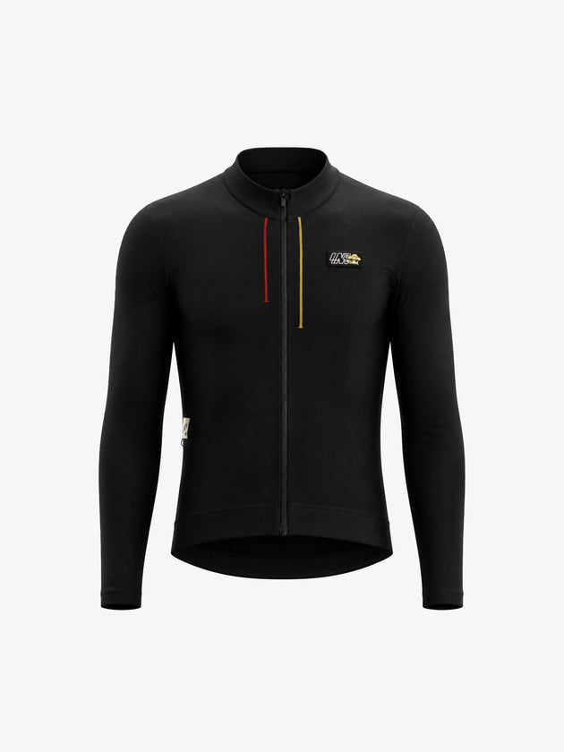 Sunstride Men's Thermal Fleece Cycling Jersey - Black