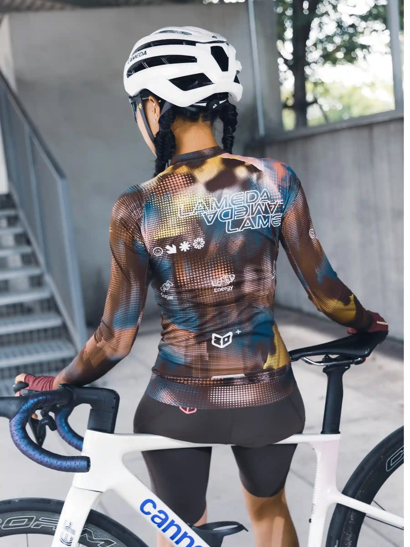 Unisex Cycling Jersey LS - Mocha