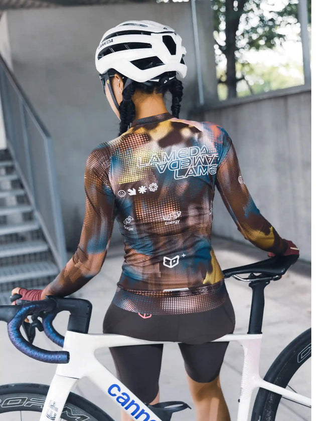 Unisex Cycling Jersey LS - Mocha Pre-Order