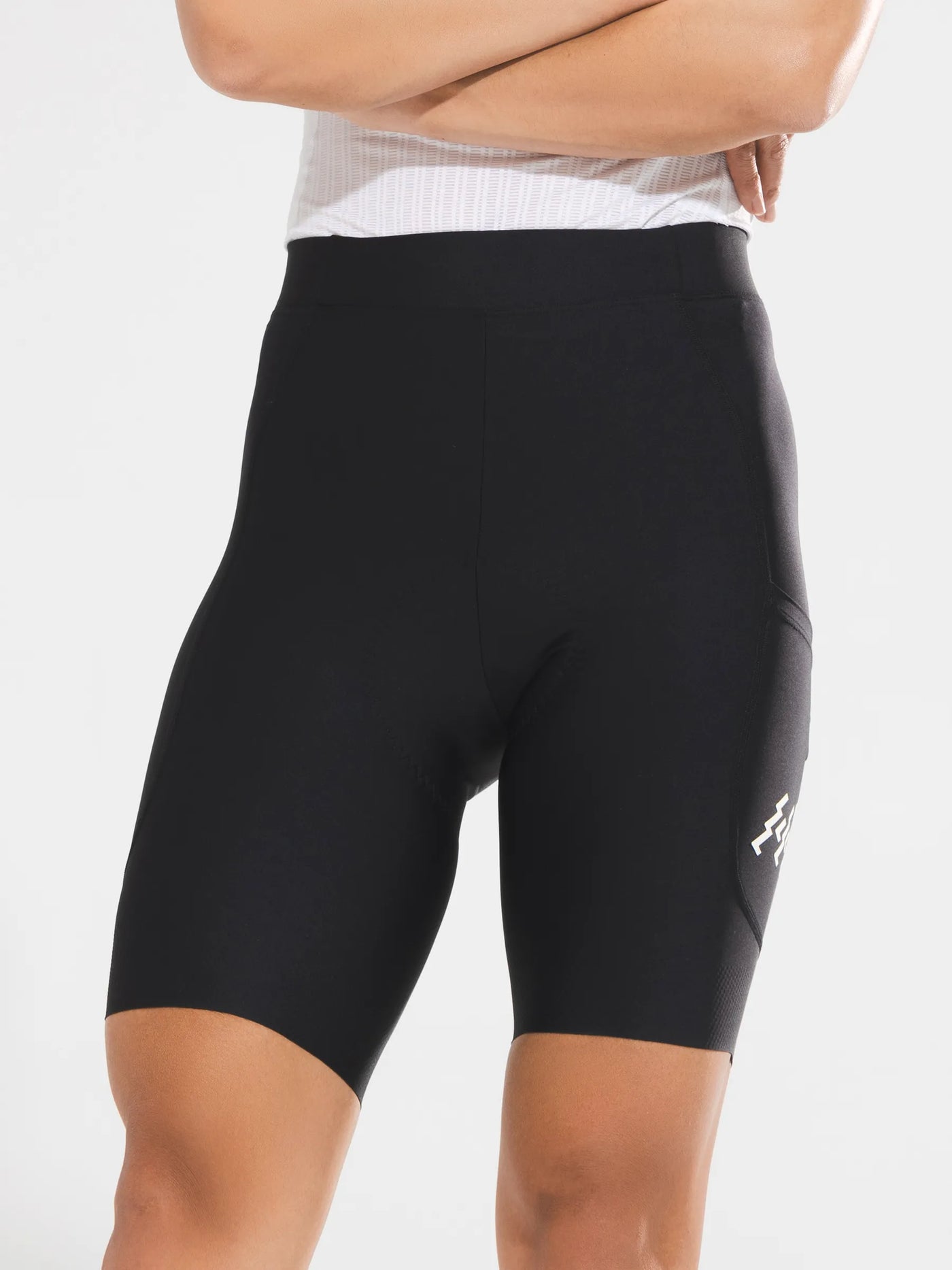 Svart LAMEDA dam elitcykelshorts x580 med strömlinjeformad design och antihalk-benband för optimal prestanda
