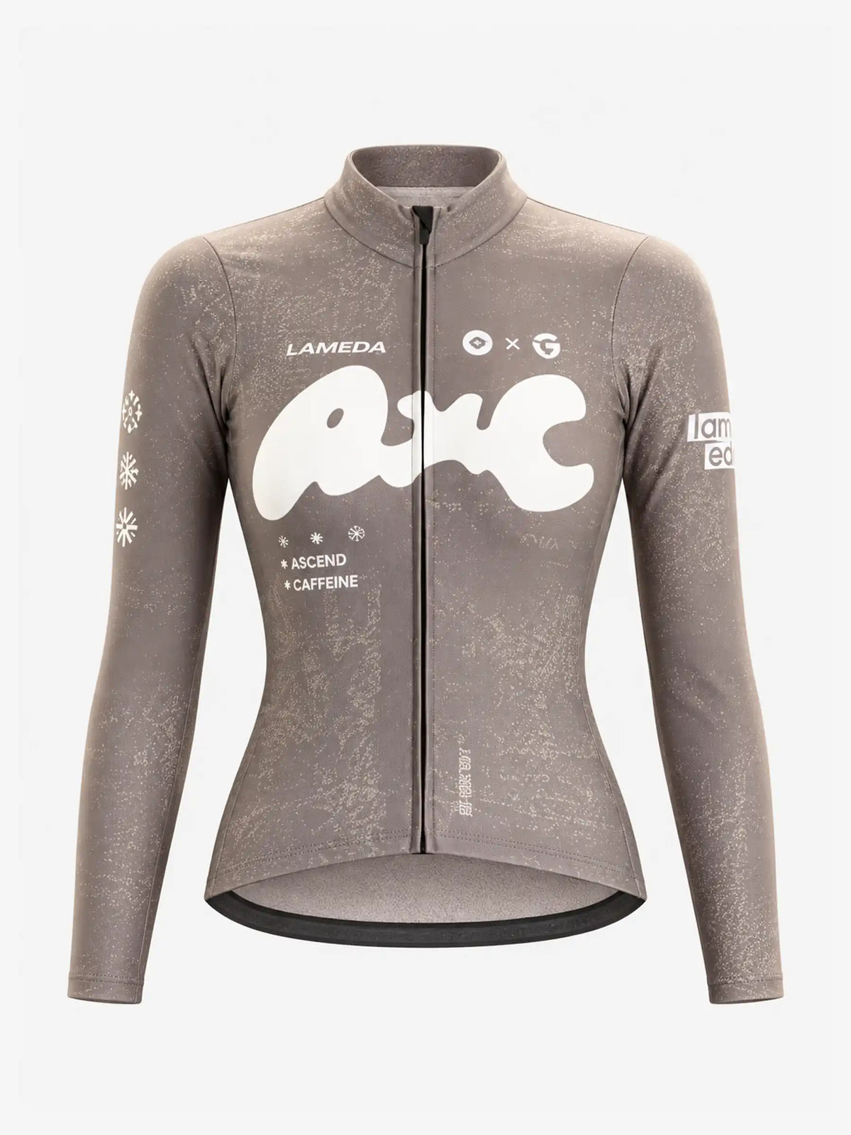A*C Women's Thermal Fleece Cycling Jersey - Light Coffee