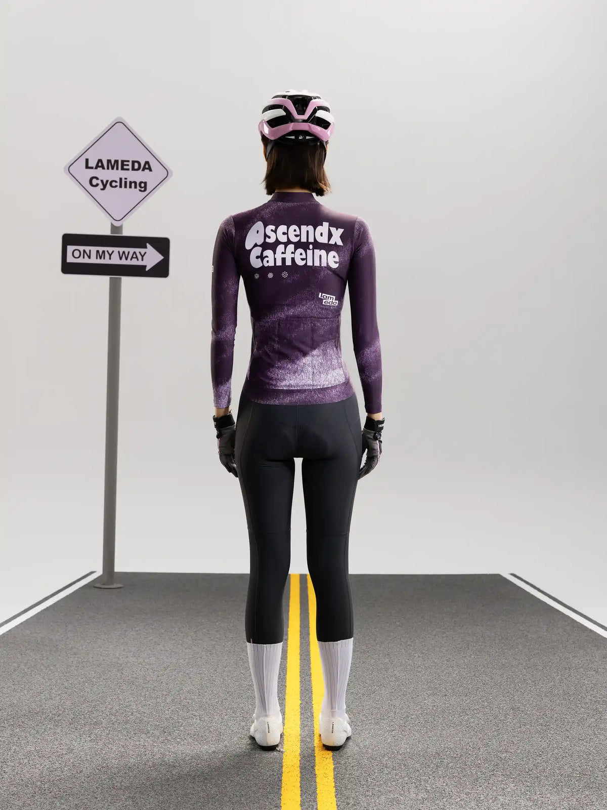 A*C Women's Thermal Fleece Cycling Jersey - Purple