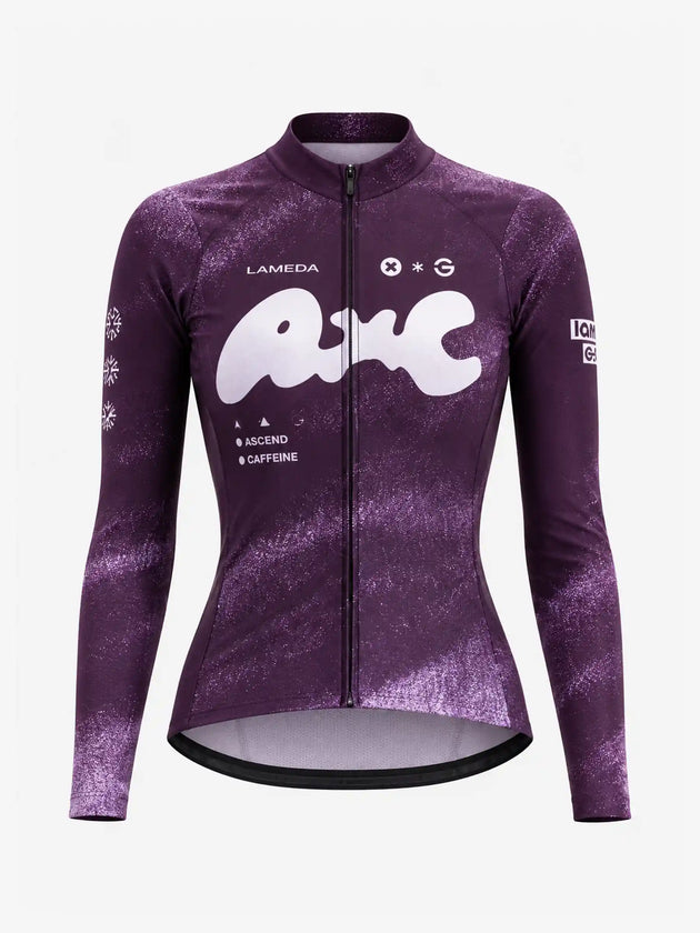 A*C Women's Thermal Fleece Cycling Jersey - Purple