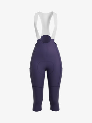 Aero women cycling bib pants 3/4 capris meadow purple