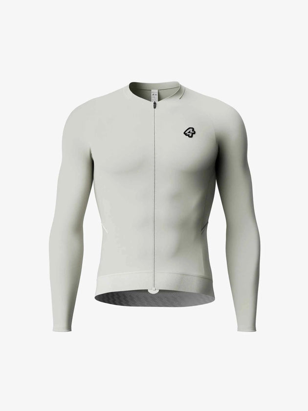 Azure Flow Men Cycling Long Sleeve Jersey - Cloud