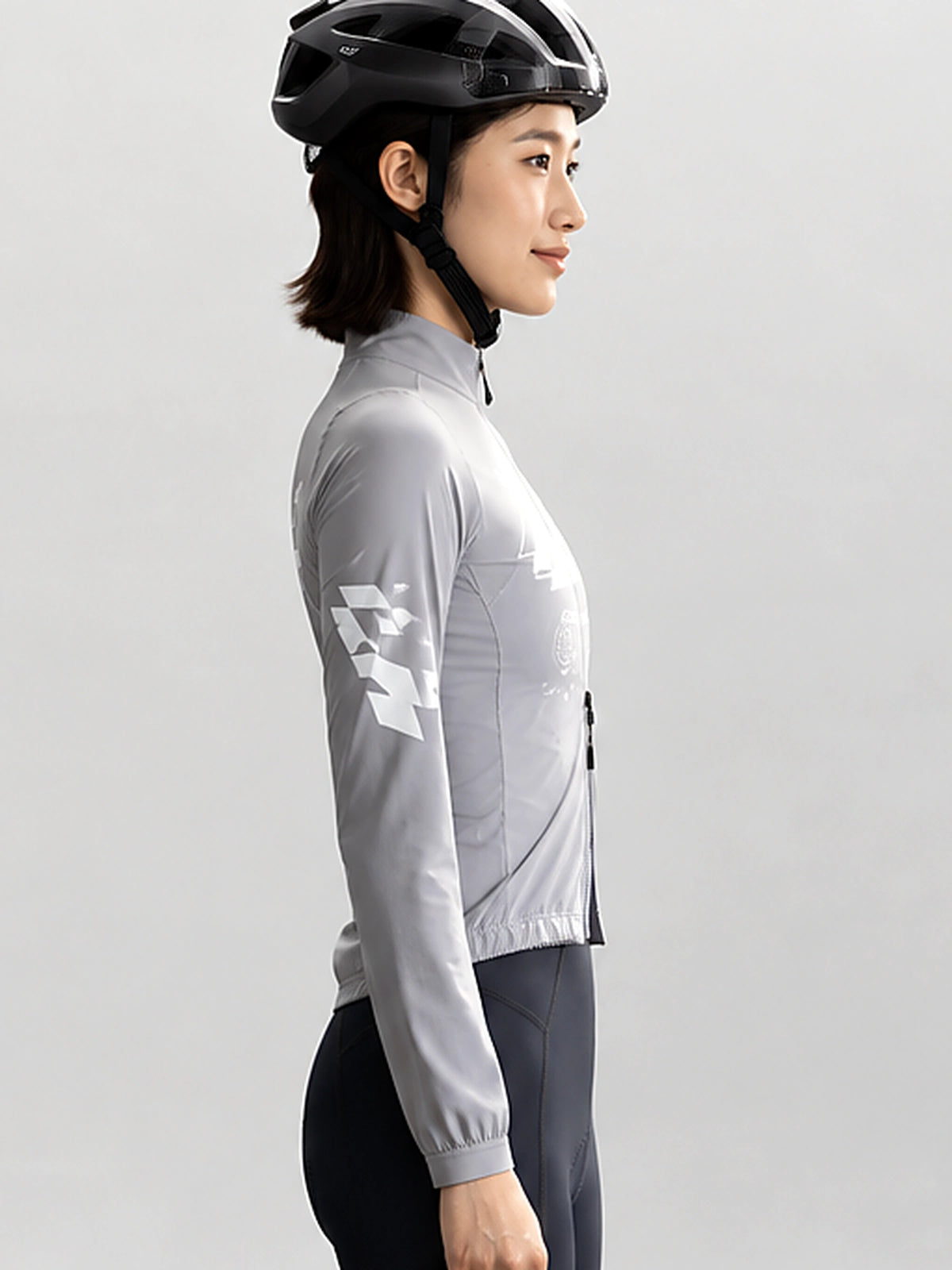 Women's Breeze Lightweight Cycling Windbreaker - Gray