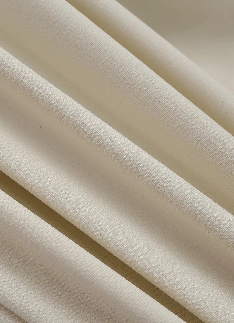 Close-up of recycled technical knit fabric