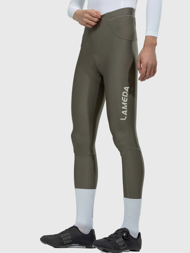 シックなメンズサイクリングパンツ - グレーグリーン