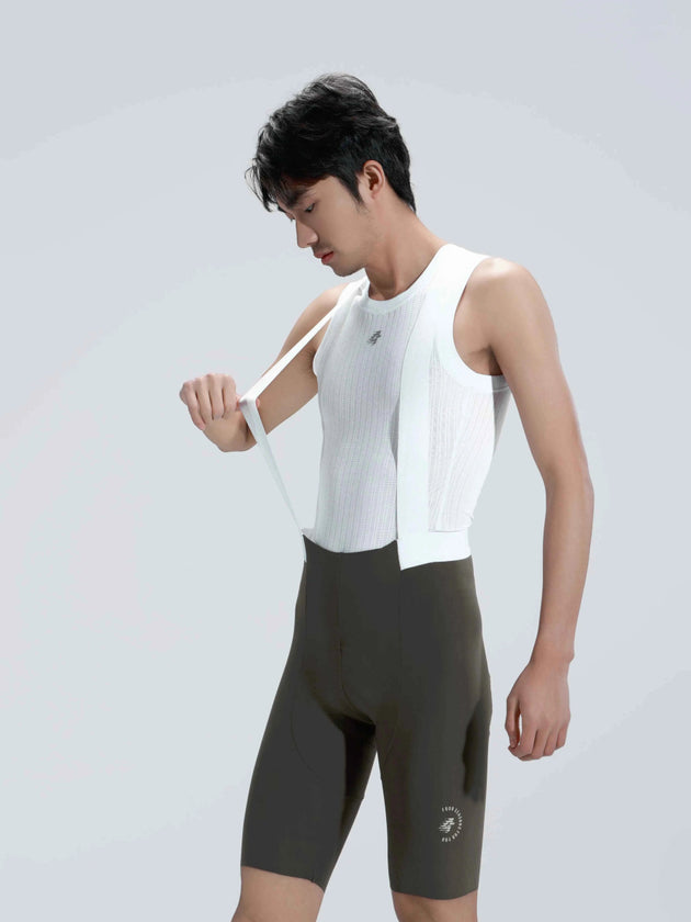 Dash Men Cycling Bib Shorts - Gray Green