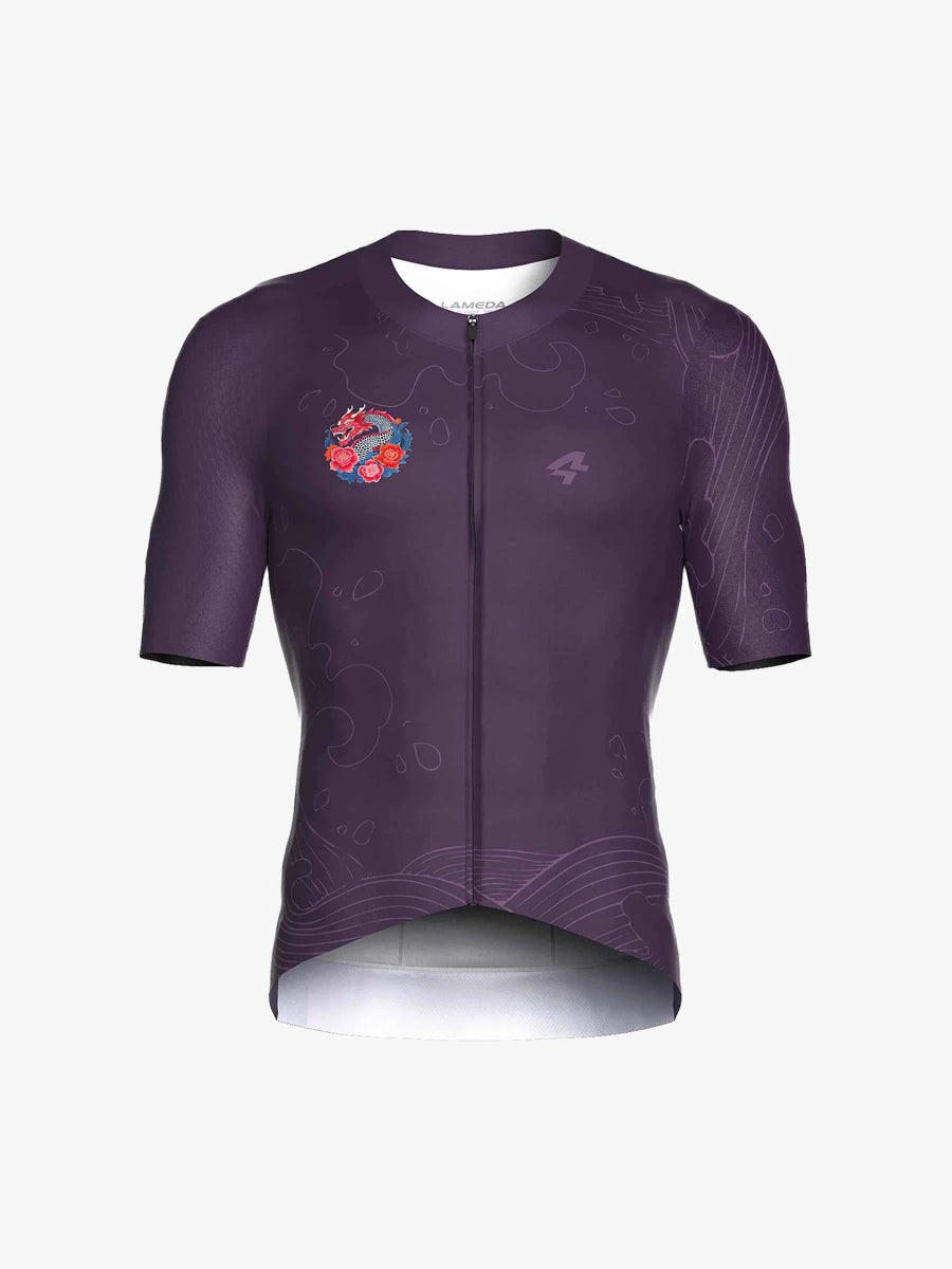 Dragon Soar Men's Cycling Jersey - Purple - Lameda