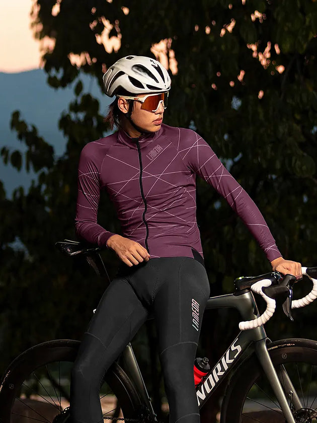 ダスクメン サーマルサイクリングジャージ - コーヒーラインズ