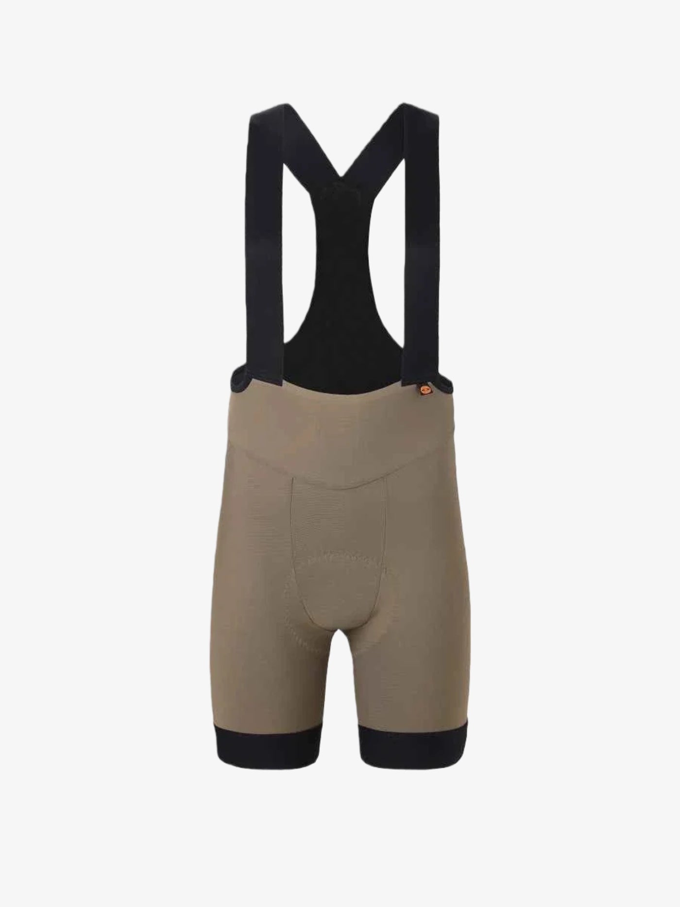 Herrarnas pro-cykelhängshorts i khaki med svarta hängare och kantning designade för optimal prestanda och komfort