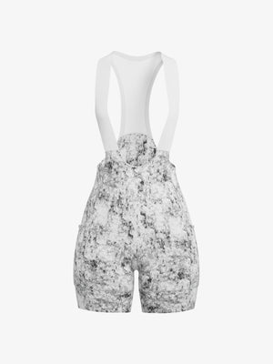 floral women cycling bib shorts ink gray