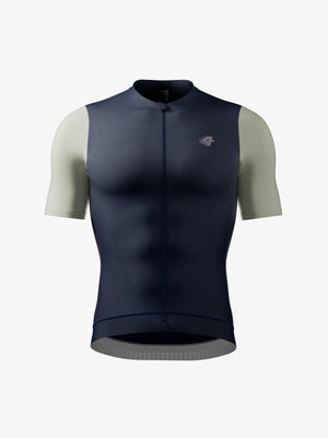 Flutter blue blend short sleeve cycling jersey for men