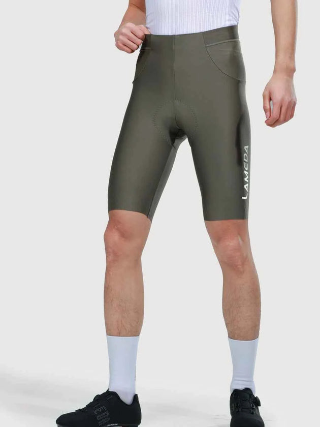 Glide Männer Radfahren Shorts - Grau Grün