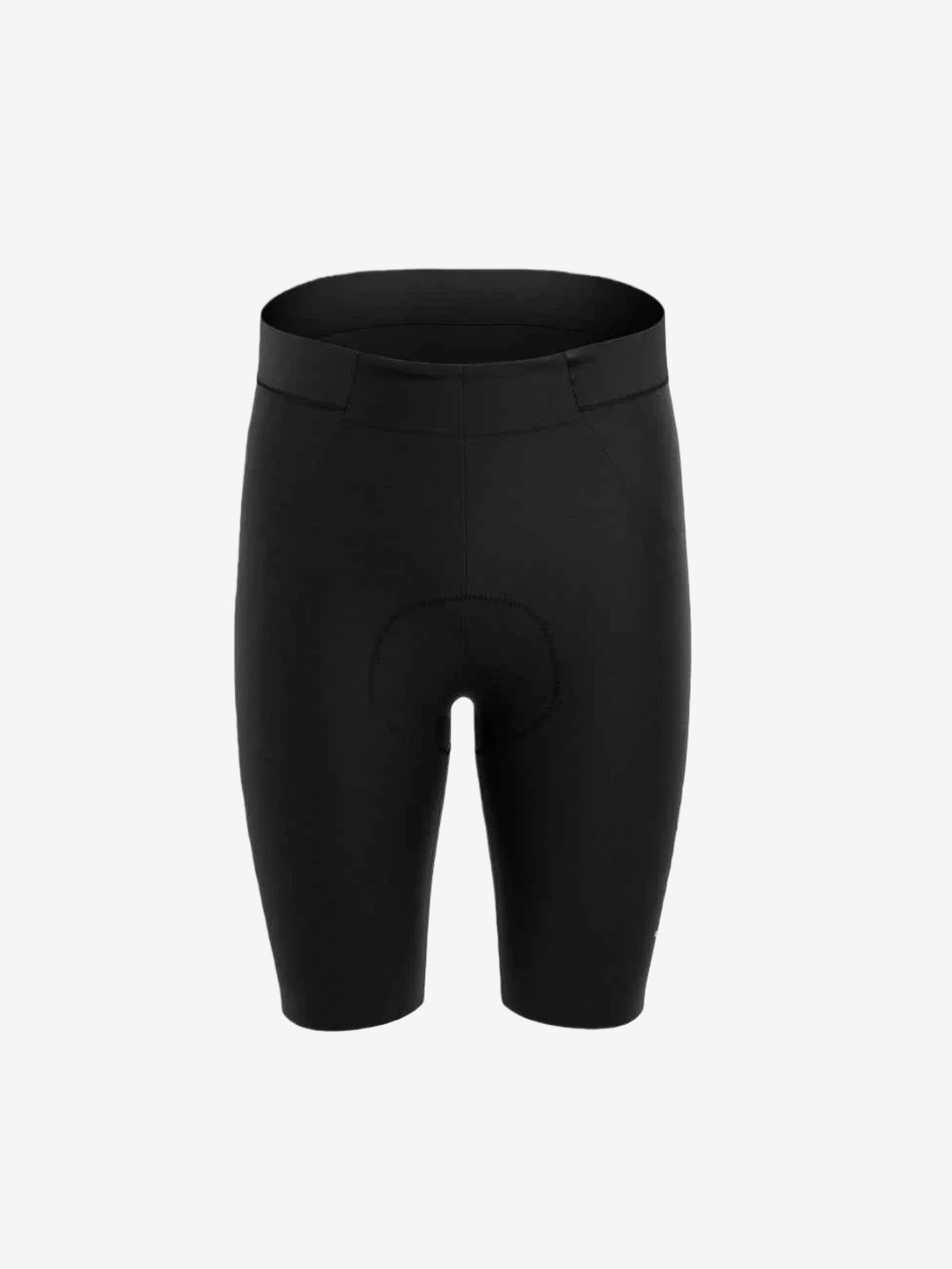 Black lameda glide men cycling shorts with padded seat area and elastic waistband for comfortable riding