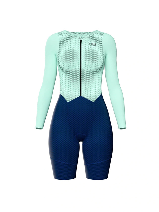Grace Frauen Radfahren Skinsuit Meerjungfrau blau