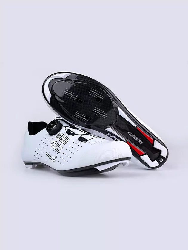 Hank Unisex Carbon Fiber Cycling Cleat Shoes - White - Lameda