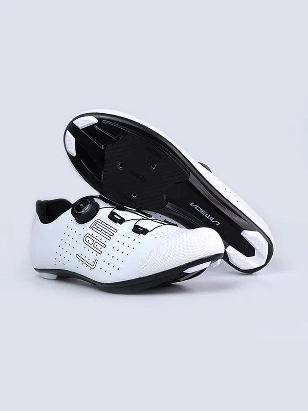 Hank Unisex Nylon Radfahren Stollenschuhe - weiß - Lameda