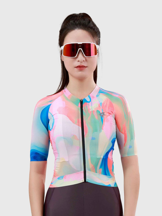 Hue Frauen Radfahren Jersey - Smoky Blue