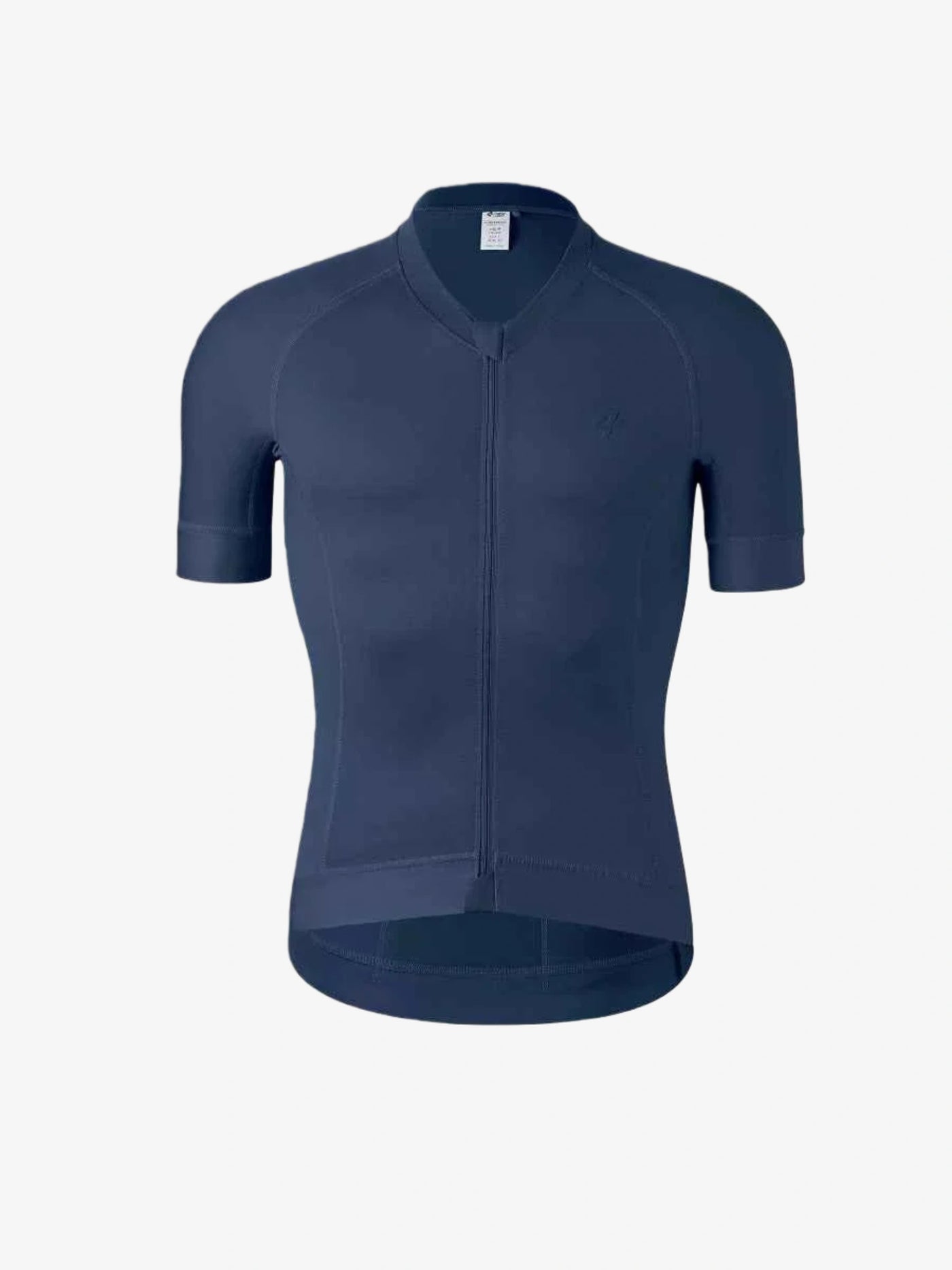 Mörk marinblå LAMEDA elite kortärmad herrcykeltröja med coolmax tyg, sömfri design och reflekterande trådar som förbättrar synlighet